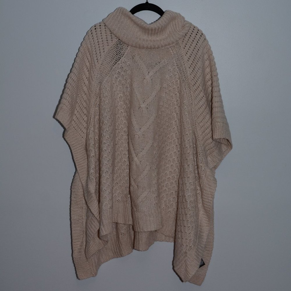 Mossimo Supply Co. Beige Sweater Poncho L
